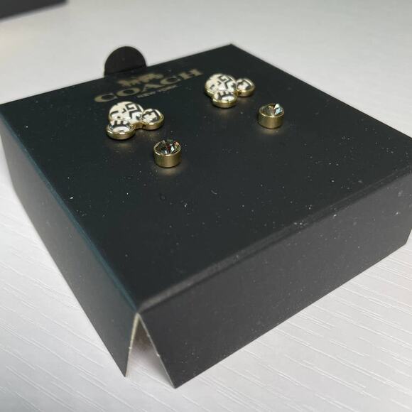 Coach X Keith Haring Disney Mickey Mouse Stud Earrings Set - Picture 6 of 7